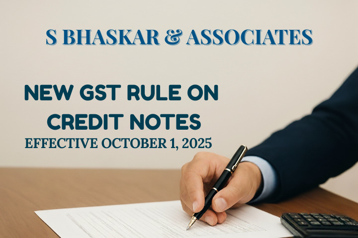 New GST Rule on Credit Notes